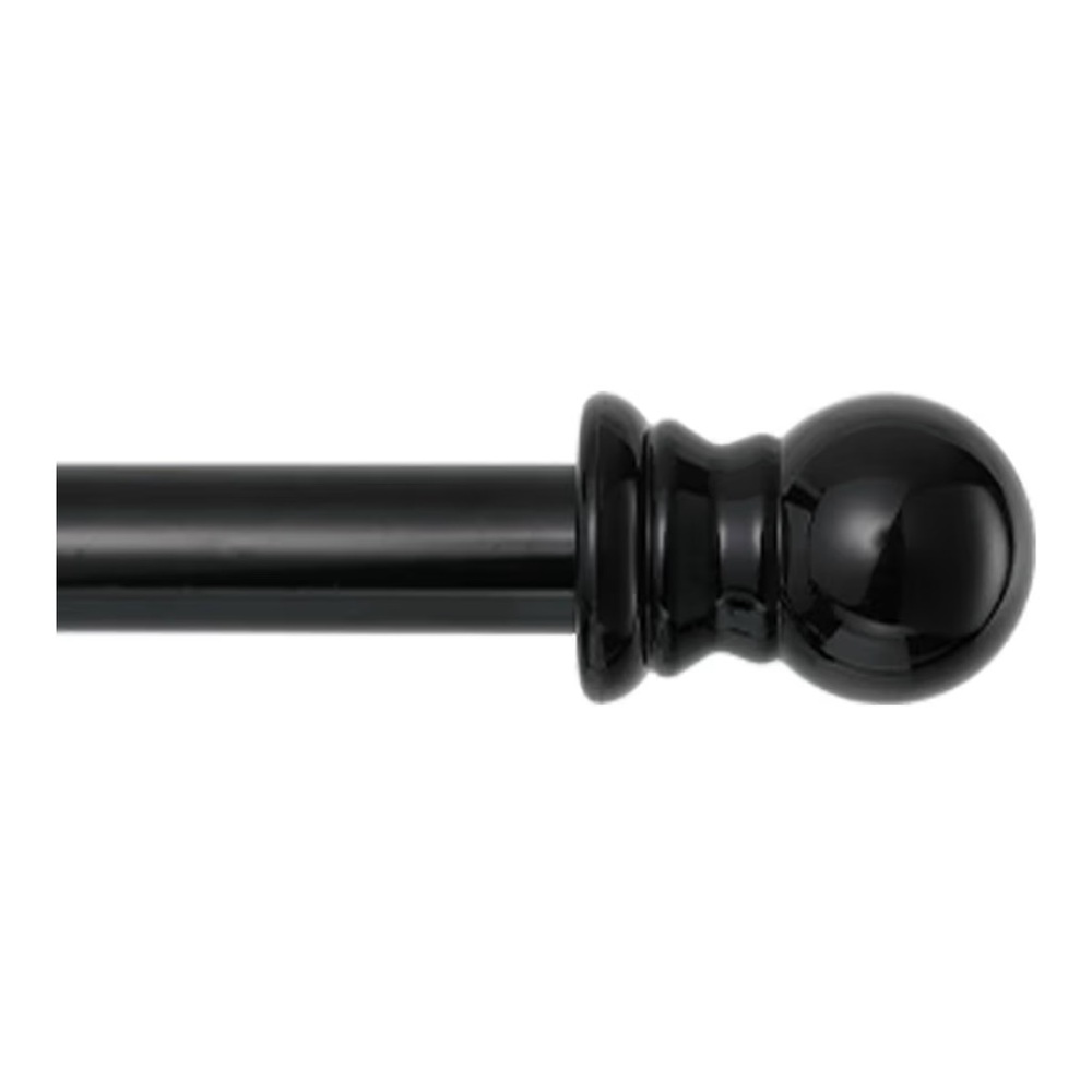Elegant Black Curtain Rod - Adjustable